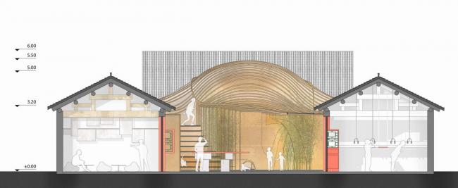 BIM建筑|传统中国元素的现代碰撞与感知：北京雀巢感 CAFÉ / RSAA/庄子玉工作室