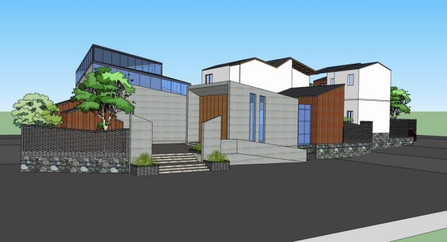 BIM建筑|一个小而美的另类法庭 / 致年夜建筑工作室/正东设计