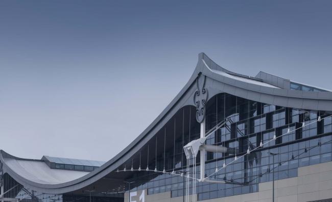 BIM建筑|石家庄国际会展中间，世界最年夜悬索构造展厅 / 清华年夜学建筑设计研讨院