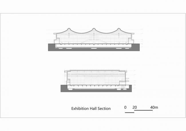 BIM建筑|石家庄国际会展中间，世界最年夜悬索构造展厅 / 清华年夜学建筑设计研讨院