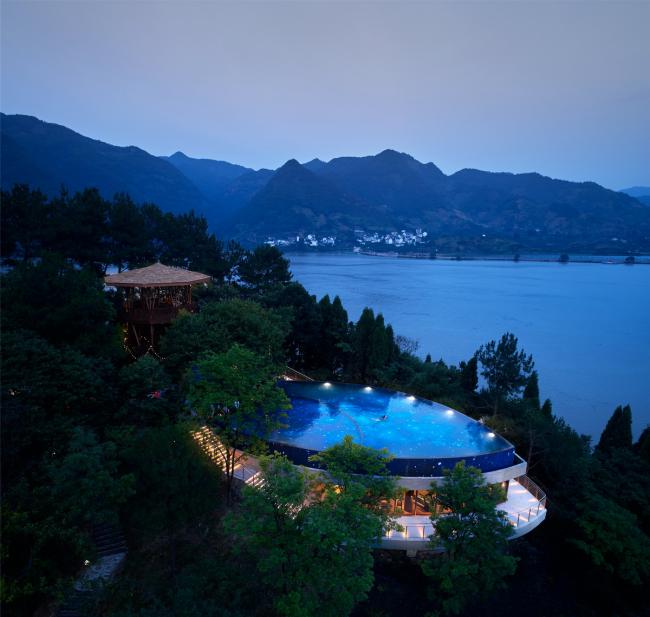 BIM建筑|星船——富春江干的空中泳池 / 中国美术学院景致建筑设计研讨总院