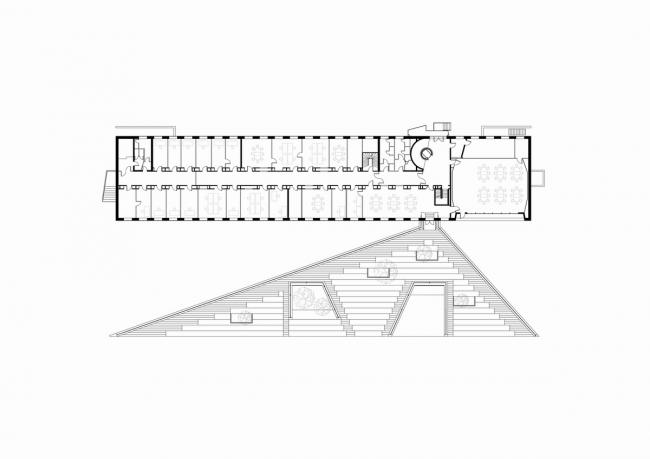 BIM建筑|发展于地面，倾斜直上：丹麦红十字会自愿者之家 / COBE