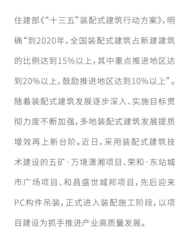 BIM与装配式|高质量书写建筑业转型发展答卷 “远大系”多地装配式建筑项目启动建设