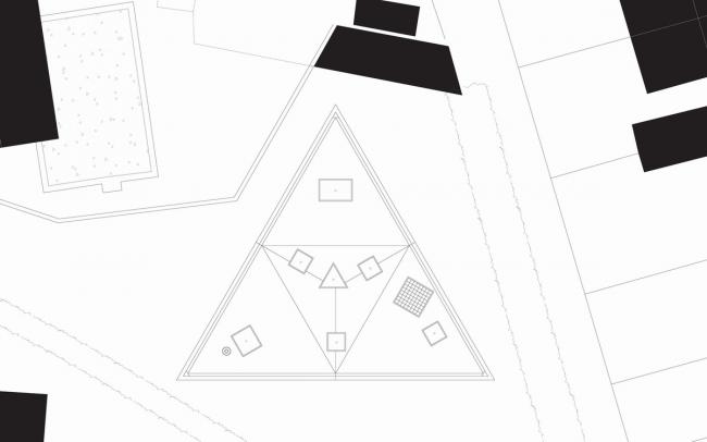 BIM建筑|背对背围绕一体的三角室第／Urban Agency