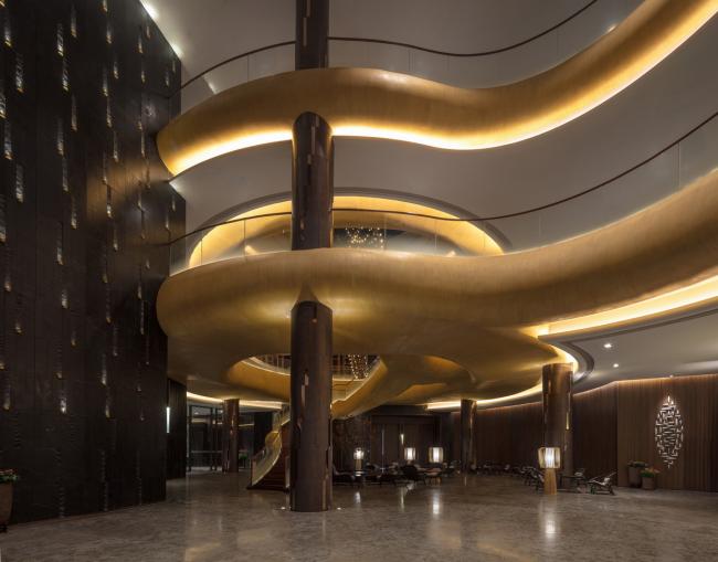 BIM建筑|奔腾而下的山间瀑布：郡安理国际会议中间 / Stylus studio