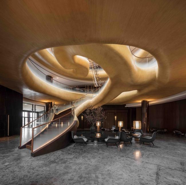 BIM建筑|奔腾而下的山间瀑布：郡安理国际会议中间 / Stylus studio