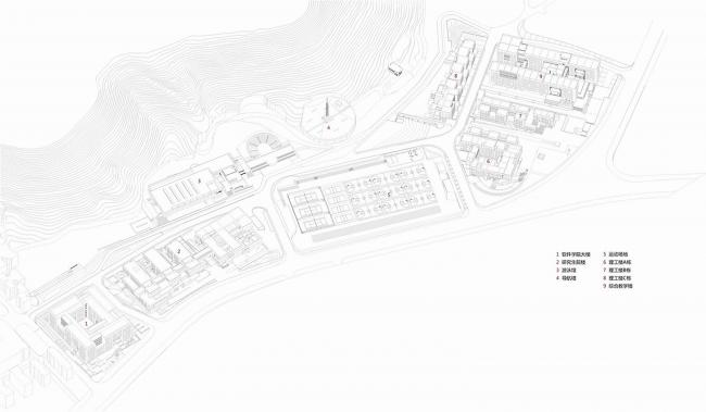 BIM建筑|湖南年夜学天马新校区建筑群 / 处所工作室