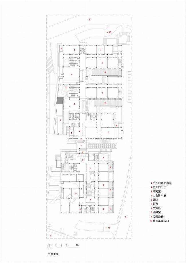 BIM建筑|湖南年夜学天马新校区建筑群 / 处所工作室