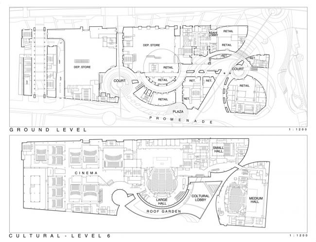 BIM建筑|北九州滨河走廊 / JERDE 捷得建筑事务所
