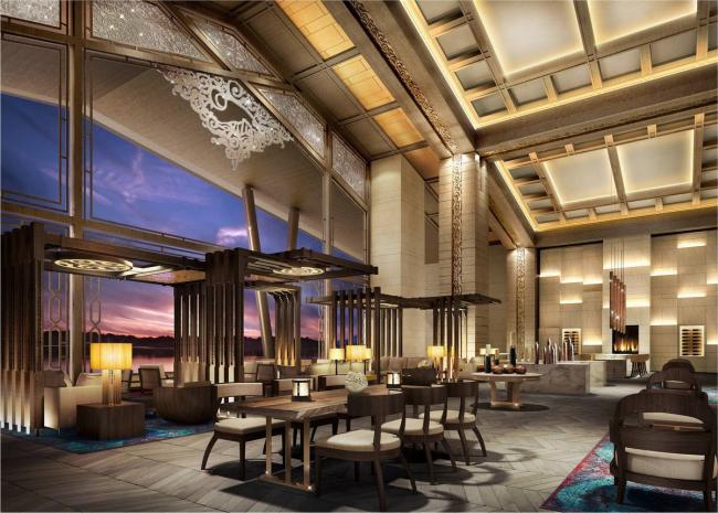 BIM建筑|享青山碧水景，彰古朴亲热貌：年夜理希尔顿酒店 / CCDI + WATG