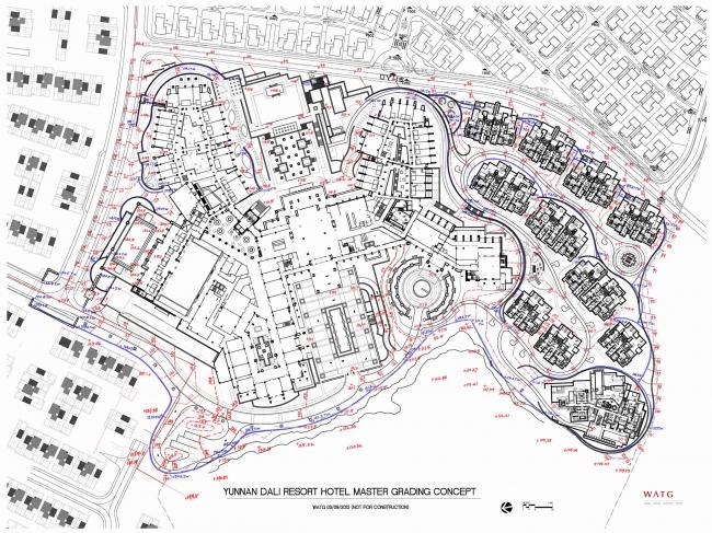 BIM建筑|享青山碧水景，彰古朴亲热貌：年夜理希尔顿酒店 / CCDI + WATG