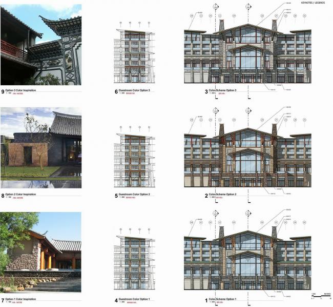 BIM建筑|享青山碧水景，彰古朴亲热貌：年夜理希尔顿酒店 / CCDI + WATG