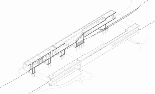 BIM建筑|天鹅湖湿地公园景不雅廊及不雅鸟塔 / 迹·建筑事务所