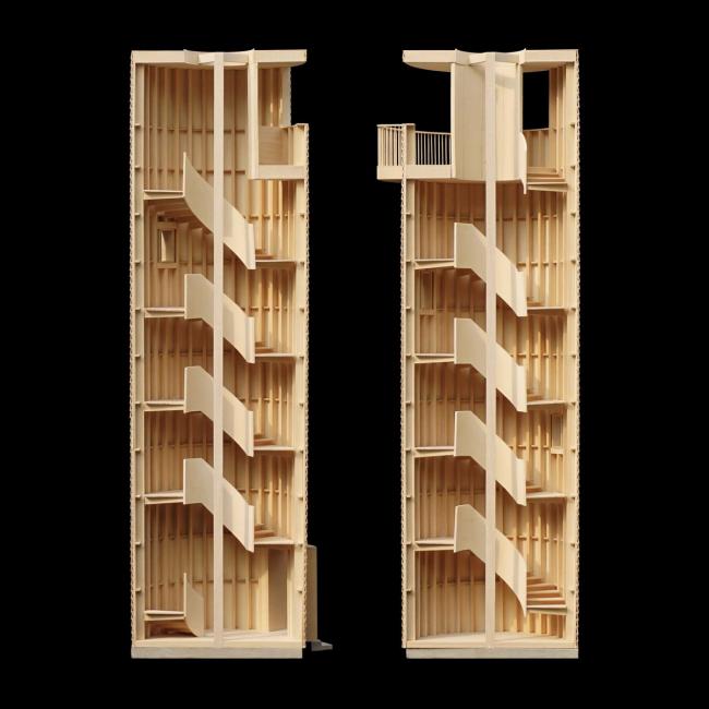 BIM建筑|天鹅湖湿地公园景不雅廊及不雅鸟塔 / 迹·建筑事务所