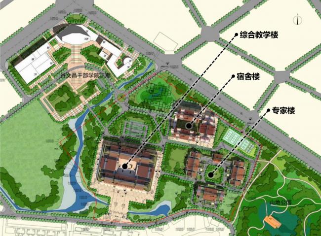 BIM建筑|古法今用，红色赞歌——谷文昌干部学院（一期）综合讲授楼 / 中国建筑科学研讨院厦门分院