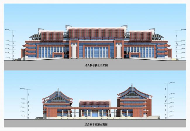BIM建筑|古法今用，红色赞歌——谷文昌干部学院（一期）综合讲授楼 / 中国建筑科学研讨院厦门分院