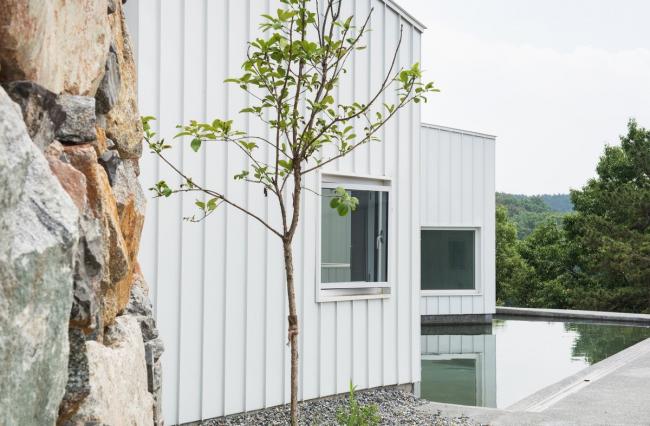 BIM建筑|碧湖之畔，丛林之间：飘浮立方体室第 / Younghan Chung Architects