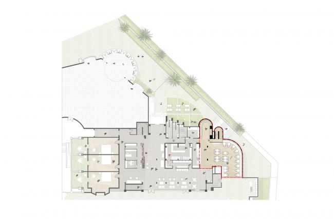 BIM建筑|纯洁线条发明的优雅体量：弗拉明戈俱乐部酒店 / Zooco Estudio