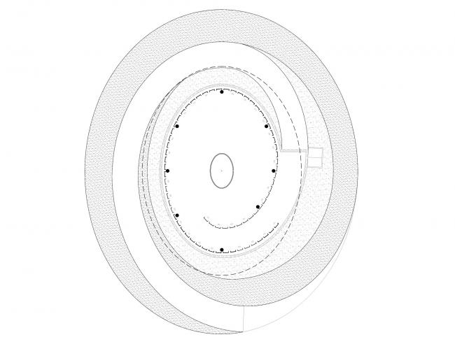 BIM建筑|无宗教的私家星期堂，半地下的冥想空间 / BNKR