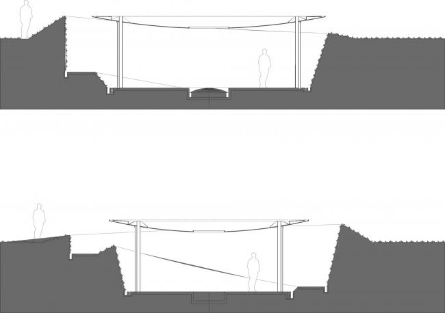 BIM建筑|无宗教的私家星期堂，半地下的冥想空间 / BNKR