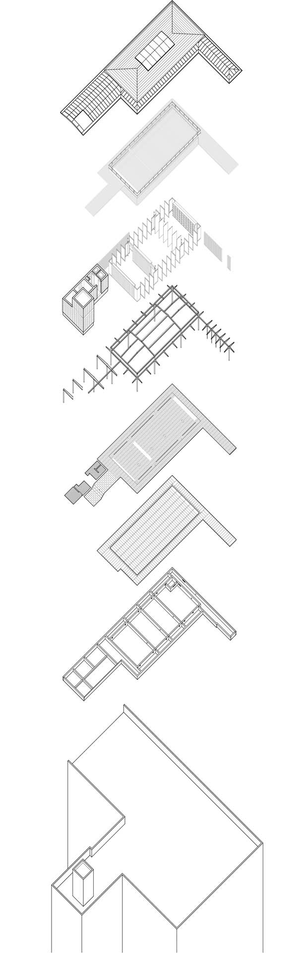 BIM建筑|上海屋上三间 / 致正建筑工作室