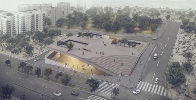 BIM建筑|Next Office 设计萨德拉艺术家论坛，回应古代波斯砖石建造技巧