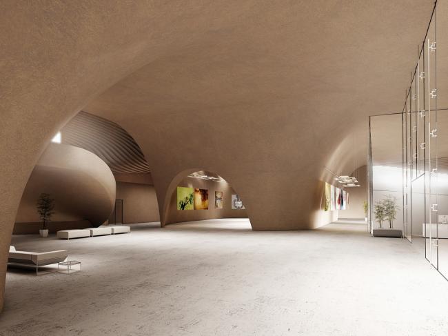 BIM建筑|Next Office 设计萨德拉艺术家论坛，回应古代波斯砖石建造技巧