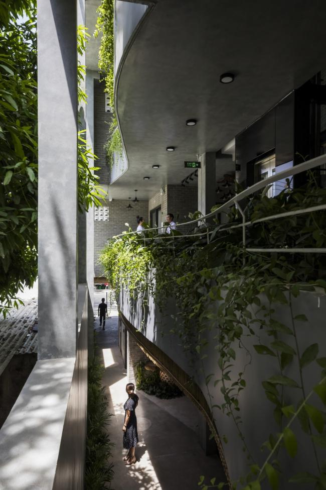 BIM建筑|安静葱茏，错落有致的梯田天台：越南花圃公寓 / Ho Khue Architects