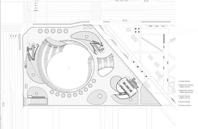 BIM建筑|流转曲线，好像衣袂飘带——麻谷中间广场 / Wooridongin Architects