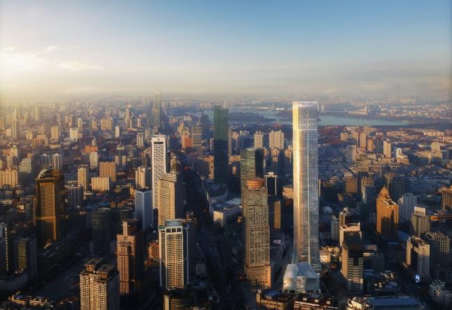 BIM建筑|南京筑印——Aedas以印章为灵感打造南京新天际线