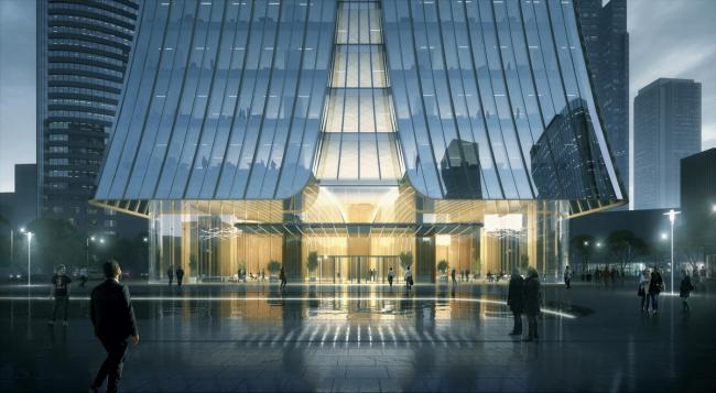 BIM建筑|南京筑印——Aedas以印章为灵感打造南京新天际线