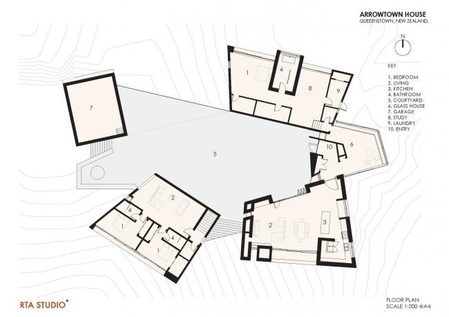 BIM建筑|原始朴实，布满天然雕塑美：Arrowtown 之家 / RTA工作室