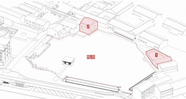 BIM建筑|剪纸艺坊&伴湖书吧 / 杭州森上建筑设计