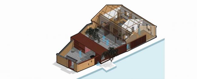 BIM建筑|剪纸艺坊&伴湖书吧 / 杭州森上建筑设计