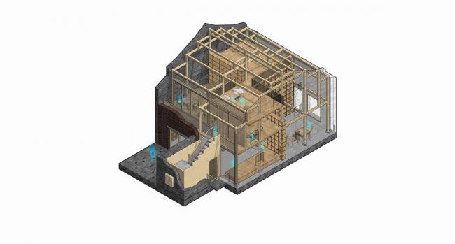 BIM建筑|剪纸艺坊&伴湖书吧 / 杭州森上建筑设计