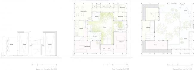 BIM建筑|城市中的山谷花圃室第 / 畑友洋建筑设计事务所