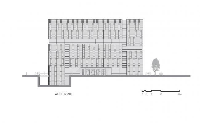 BIM建筑|清华年夜学法学院藏书楼 / KOKAISTUDIOS