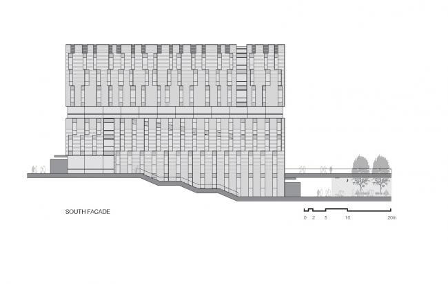 BIM建筑|清华年夜学法学院藏书楼 / KOKAISTUDIOS