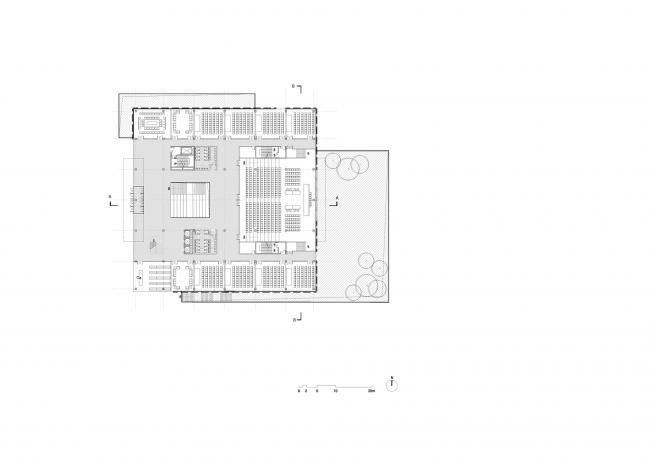 BIM建筑|清华年夜学法学院藏书楼 / KOKAISTUDIOS