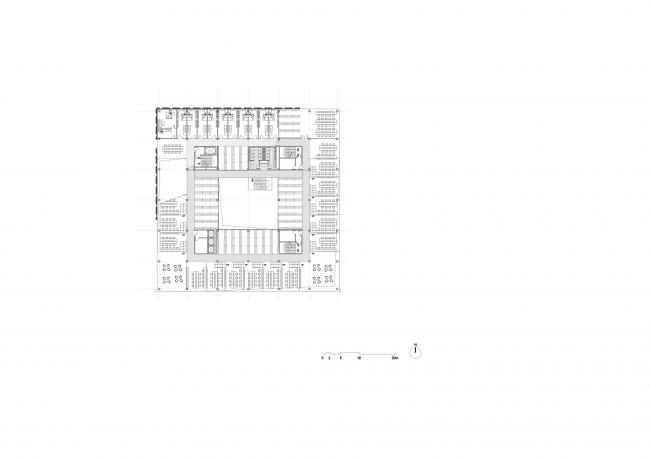 BIM建筑|清华年夜学法学院藏书楼 / KOKAISTUDIOS