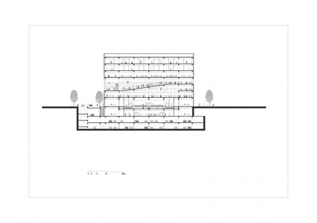 BIM建筑|清华年夜学法学院藏书楼 / KOKAISTUDIOS