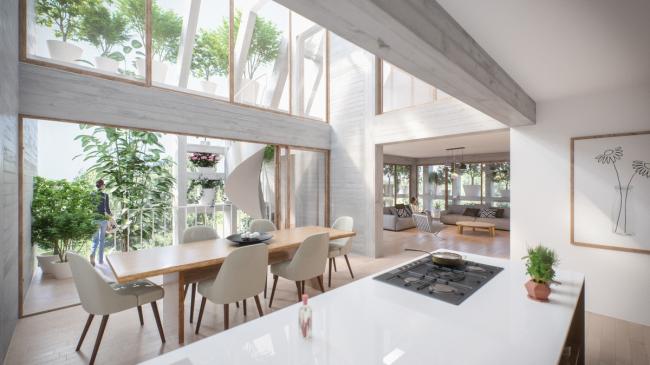 BIM建筑|MVRDV 新作“绿色之墅”，一个覆满植物的街角室第