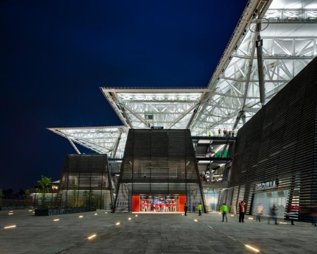 BIM建筑|如富有穿透力的三叉戟：Alfredo Harp Helú 体育馆 / FGP Atelier, Taller ADG