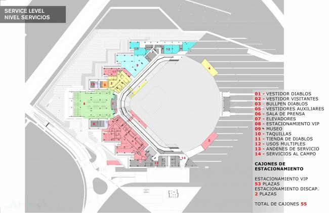BIM建筑|如富有穿透力的三叉戟：Alfredo Harp Helú 体育馆 / FGP Atelier, Taller ADG