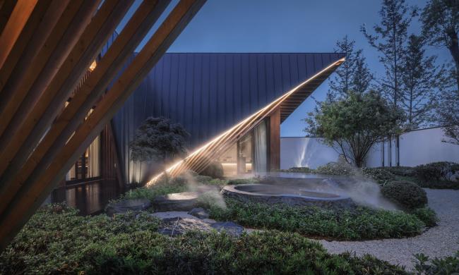 BIM建筑|侘寂之美，以无为有：福州首建国仕府温泉会馆 / 成执设计