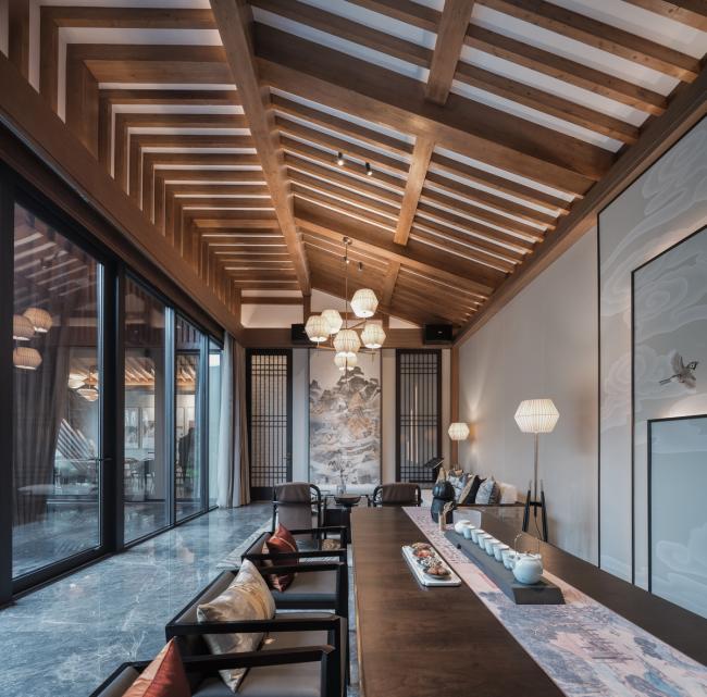 BIM建筑|侘寂之美，以无为有：福州首建国仕府温泉会馆 / 成执设计