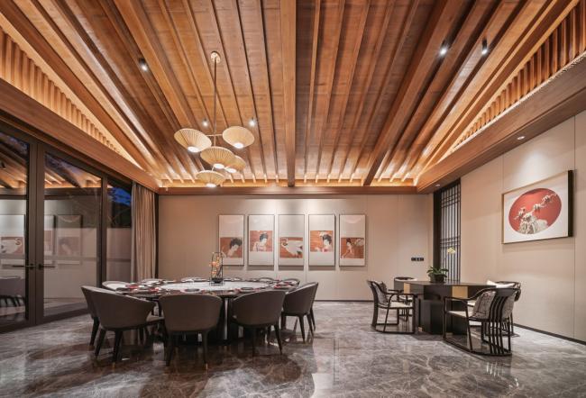 BIM建筑|侘寂之美，以无为有：福州首建国仕府温泉会馆 / 成执设计