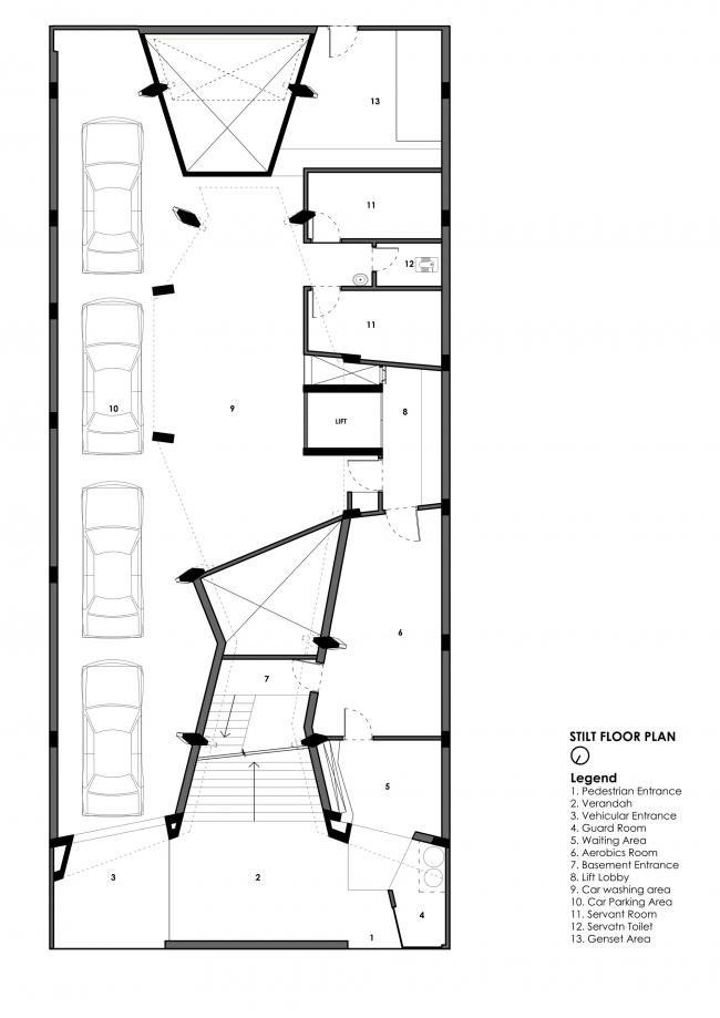 BIM建筑|扯破立面，开放与私密性并存的印度室第 / Anagram Architects