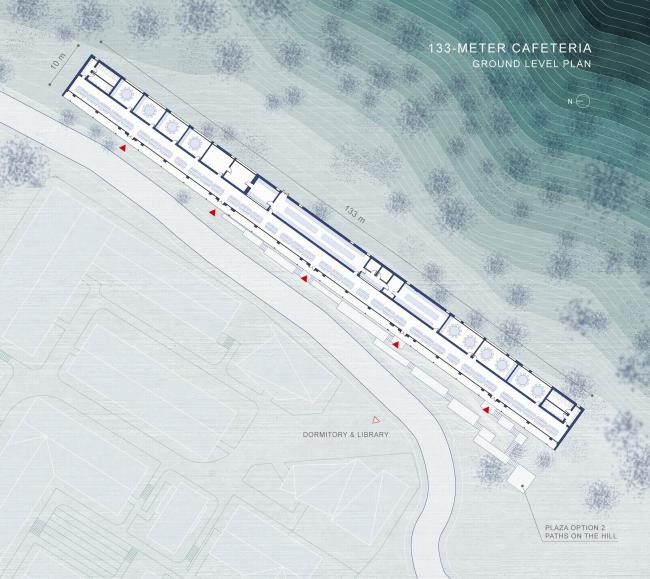 BIM建筑|秦岭山下百米食堂 / STUDIO QI