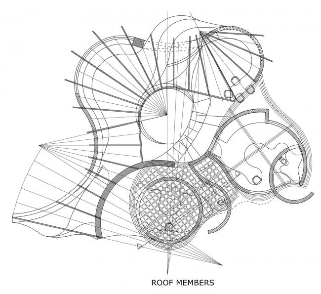 BIM建筑|飞动的曲线映进村落天际线：印度红砖之屋 / iStudio architecture